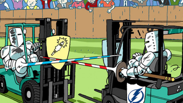 Krieg der Stapler: Elektrik vs. Diesel/Gas