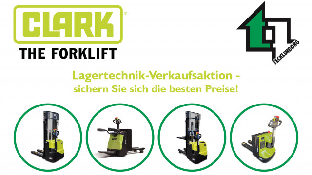 Lagertechnik-Verkaufsaktion von Clark!